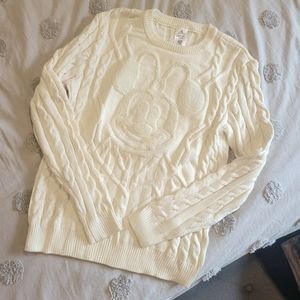 Disney Parks Minnie Mouse Cable Knit Sweater - New